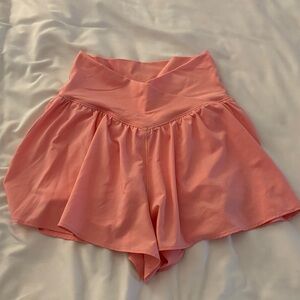 Aerie Pink Crossover Shorts